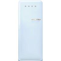 Smeg 50s Style Retro Left Hand Hinge FAB28LPB6UK 153cm Small Fridge with Ice Box - Blue - C Rated, Blue