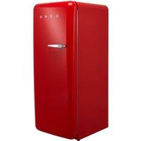 Smeg Left Hand Hinge FAB28LRD5UK Fridge with Ice Box - Red - D Rated, Red