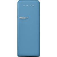 Smeg Right Hand Hinge FAB28RDLB5 Fridge with Ice Box - Matte Azzuro - D Rated, Blue