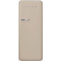 Smeg 50s Style Retro Right Hand Hinge FAB28RDPP6 153cm Small Fridge with Ice Box - Perfectly Pale - C Rated, Cream