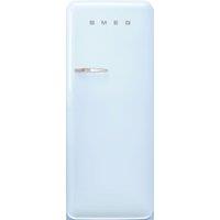 Smeg 50s Style Retro Right Hand Hinge FAB28RPB6UK 153cm Small Fridge with Ice Box - Pastel Blue - C Rated, Blue