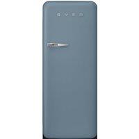Smeg 50's Style FAB28RSBM6 153cm Small Fridge with Ice Box - Fixed Door Hinge Kit - Storm Blue - C Rated, Blue