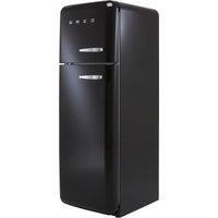 Smeg Left Hand Hinge FAB30LBL5UK 172cm High 80/20 Fridge Freezer - Black - D Rated, Black