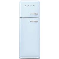 Smeg 50s Style Retro Left Hand Hinge FAB30LPB6UK 172cm 80/20 Fridge Freezer - Pastel Blue - C Rated, Blue