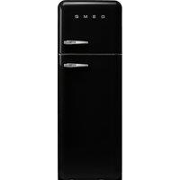 Smeg Right Hand Hinge FAB30RBL5UK 172cm High 80/20 Fridge Freezer - Black - D Rated, Black