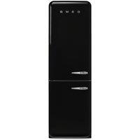 Smeg 50's Style FAB32LBL6UK 197cm 60/40 Frost Free Fridge Freezer - Black - C Rated, Black