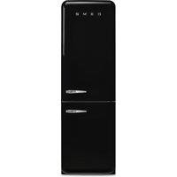 Smeg 50's Style FAB32RBL6UK 197cm Frost Free Fridge Freezer - Black - C Rated, Black