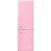 Smeg 50s Style Retro Right Hand Hinge FAB32RPK5UK 197cm High 60/40 No Frost Fridge Freezer - Pink - D Rated, Pink