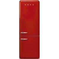 Smeg 50s Style Retro Right Hand Hinge FAB38RRD6 205cm High Frost Free Fridge Freezer - Red - D Rated, Red