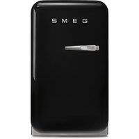 Smeg Left Hand Hinge Mini Bar FAB5LBL5 Fridge - Black - D Rated, Black