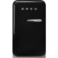 Smeg 50s Style Left Hand Hinged Minibar FAB5LBL6 72cm Fridge - Black - C Rated, Black