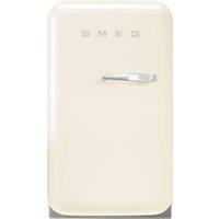 Smeg 50s Style Left Hand Hinged Minibar FAB5LCR6 72cm High Fridge - Cream - C Rated, Cream