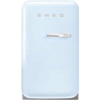 Smeg 50s Style Left Hand Hinged Minibar FAB5LPB6 72cm Fridge - Pastel Blue - C Rated, Blue