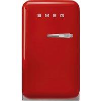 Smeg 50s Style Left Hand Hinged Minibar FAB5LRD6 72cm Fridge - Red - C Rated, Red