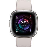 Fitbit Sense 2 Smart Watch - Lunar White/Platinum, White