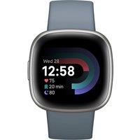 Fitbit Versa 4 Smart Watch - Waterfall Blue/Platinum, Blue