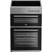 Beko AeroPerfect FDC6701S 60cm Single Oven Electric Cooker with Ceramic Hob - Silver - A/A Rated, Silver