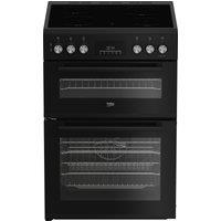 Beko AeroPerfect FDC6731K 60cm Single Oven Electric Cooker with Ceramic Hob - Black - A/A Rated, Black