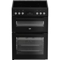 Beko AeroPerfect FDCA6732CK 60cm Single Oven Electric Cooker with Ceramic Hob - Black - A/A Rated, Black