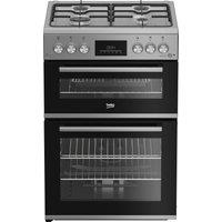 Beko FDG6231CS 60cm Gas Cooker - Silver - A Rated, Silver