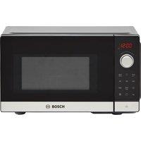 Bosch Series 2 FEL023MS2B 26cm High, Freestanding Small Microwave With Grill - Black / Stainless Steel, Black