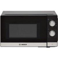 Bosch Series 2 FFL020MS2B 26cm High, Freestanding Small Microwave - Black / Stainless Steel, Black