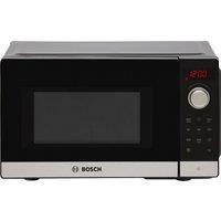 Bosch Series 2 FFL023MS2B 20 Litre 26cm High, Freestanding Small Standard Microwave Oven - Black / Stainless Steel, Black