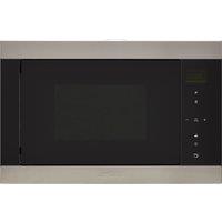 Smeg Classic FMI325X 39cm High, Built In Small Microwave With Grill - Stainless Steel, Stainless Steel