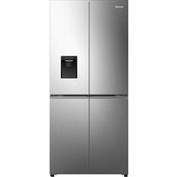 Hisense FMN470W20E Wifi Connected Non-Plumbed Total No Frost American Fridge Freezer - Stainless Steel - E Rated, Stainless Steel