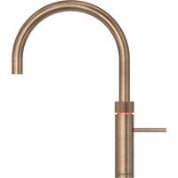 Quooker 4in1 Fusion Tap Round, Cold Water Filter and PRO3-EQ B tank - Patinated Brass, Brass