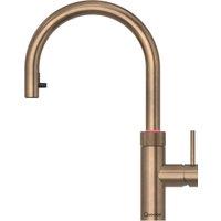 Quooker 3in1 Flex Round & PRO3-EQ B tank - Patinated Brass, Brass