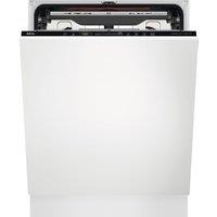 AEG ComfortLift FSS96828P Integrated Full Size Dishwasher - Black Control Panel with Sliding Door Fixing Kit - A Rated, Black