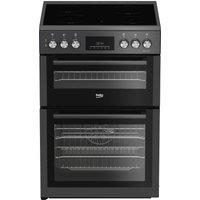 Beko AeroPerfect FTC6731A 60cm Single Oven Electric Cooker with Ceramic Hob - Anthracite - A Rated, Grey