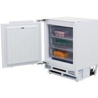 CDA FW284 Integrated Under Counter Freezer with Sliding Door Fixing Kit - F Rated, White