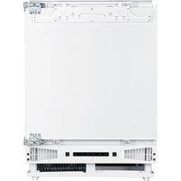 CDA FWU801 Integrated Under Counter Freezer with Fixed Door Hinge Kit - E Rated, White
