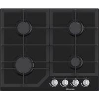 Hisense GG643B 60cm Gas Hob - Black, Black