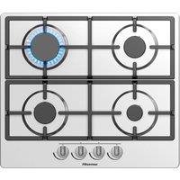 Hisense GM643XHC 60cm Gas Hob - Stainless Steel, Stainless Steel