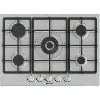 Hisense GM773XF 71cm Gas Hob - Stainless Steel, Stainless Steel