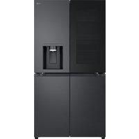 LG InstaView GMK960EV2E Total No Frost American Fridge Freezer - Essence Black Steel - E Rated, Essence Black Steel