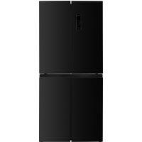Beko HarvestFresh GN15880VPZ Frost Free American Fridge Freezer - Black Steel - D Rated, Black