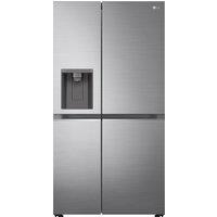 LG NatureFRESH GSLA81PZLD Wifi Connected Non-Plumbed Frost Free American Fridge Freezer - Shiny Steel - D Rated, Silver
