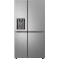 LG NatureFRESH GSLC40PYPE Plumbed Total No Frost American Fridge Freezer - Prime Silver - E Rated, Silver