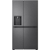 LG NatureFRESH GSLC41EPPE Non-Plumbed Total No Frost American Fridge Freezer - Matte Black - E Rated, Black