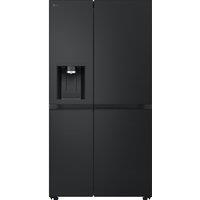 LG NatureFRESH GSLE81EPBC Wifi Connected Non-Plumbed Total No Frost American Fridge Freezer - Essence Black Steel - C Rated, Essence Black Steel