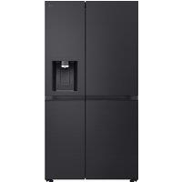 LG NatureFRESH GSLE91EVAB Total No Frost American Fridge Freezer - Essence Black Steel - B Rated, Essence Black Steel