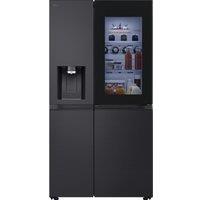 LG GSXE81EVBE Wifi Connected Non-Plumbed Total No Frost Multi-door American Fridge Freezer - Essence Black Steel - E Rated, Essence Black Steel