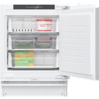 Bosch Series 4 GUN21VFE0G Integrated Frost Free Under Counter Freezer with Fixed Door Fixing Kit - E Rated, White