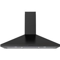 Leisure H1001PK 100cm Chimney Cooker Hood - Black, Black