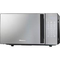 Hisense H20MOMBS4HGUK 26cm High, Freestanding Small Combination Microwave Oven - Mirror Black, Black