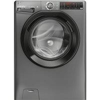 Hoover H-WASH&DRY 350 H3DPS4966TAMBR80 Wifi Connected 9Kg/6Kg Washer Dryer with 1400 rpm - Graphite - D Rated [Wash&Dry], A Rated [Wash Only], Silver